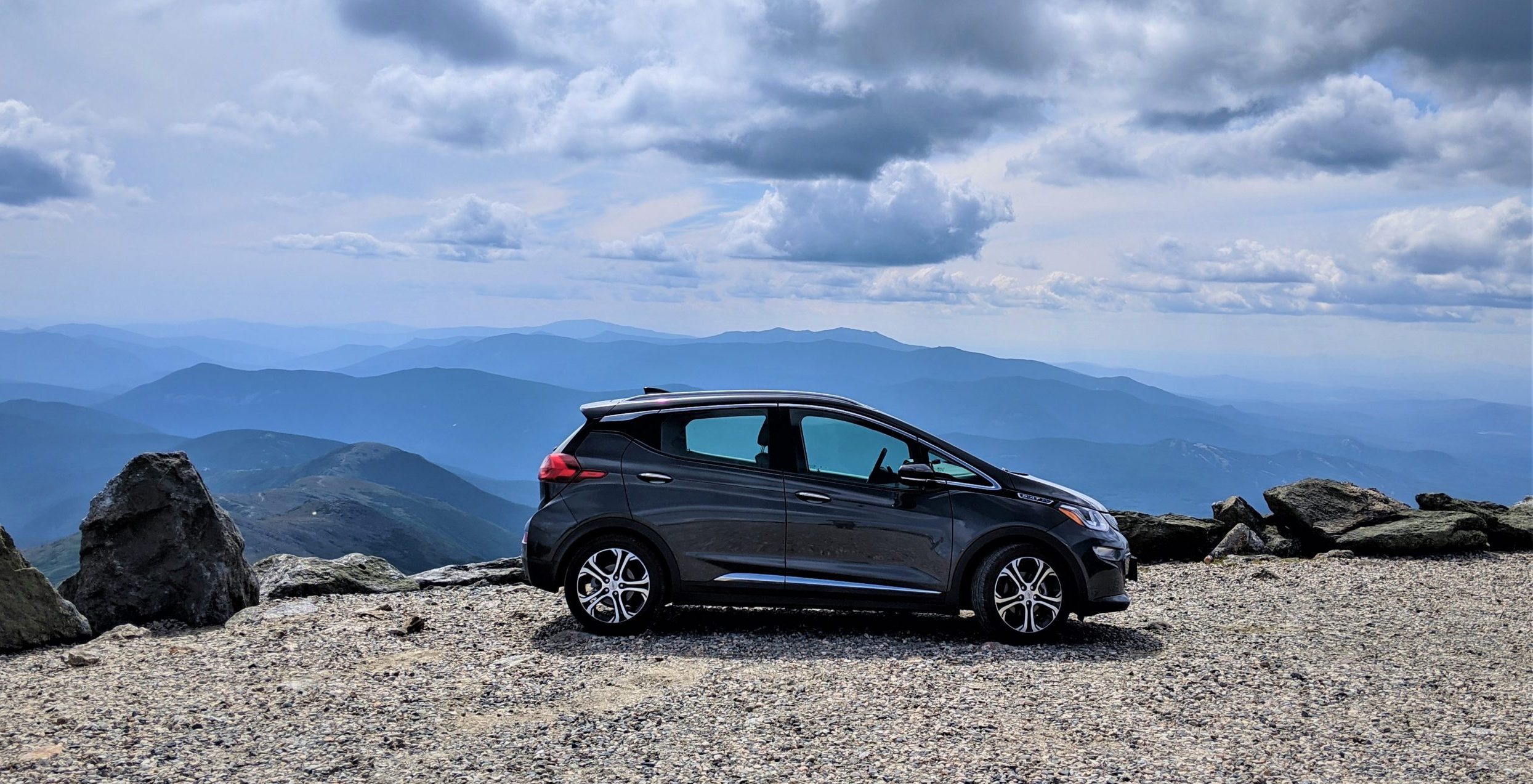 2020 Chevy Bolt EV on Mount Washington, New Hampshire